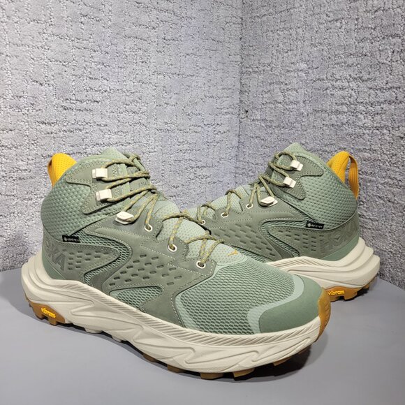 Hoka One One Anacapa 2 Mid Men's Size 11D Gray Leather Hiking Sneakers 1141633F - Picture 7 of 10